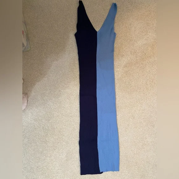 STAUD | Dresses | Staud Navy And Light Blue Dress | Poshmark